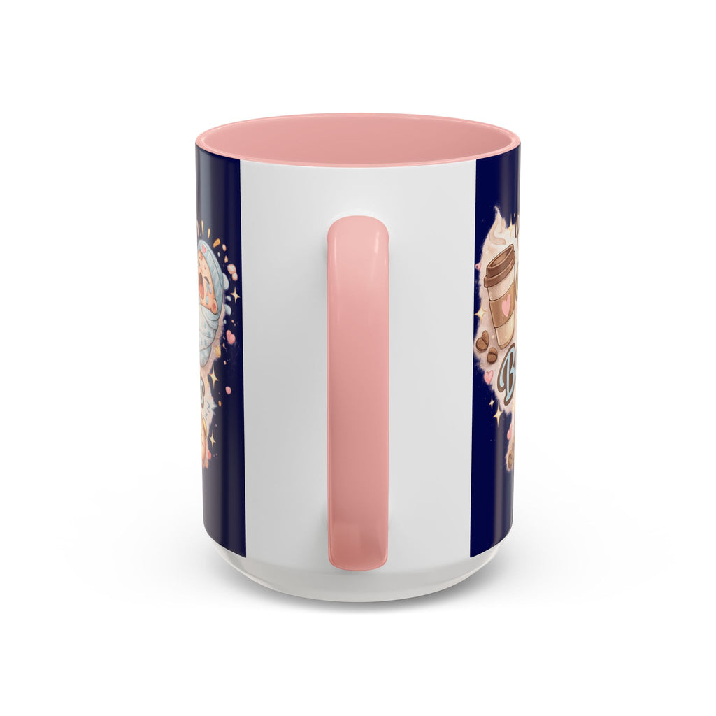 Powered by Coffee & Baby Cries Accent Coffee Mug — 11/15oz