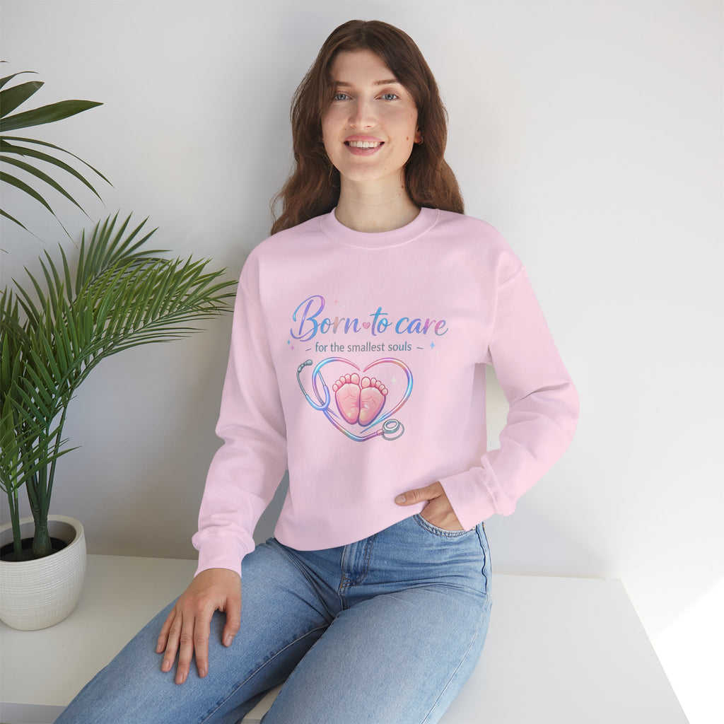 Born to Care for the Smallest Souls Crewneck Sweatshirt