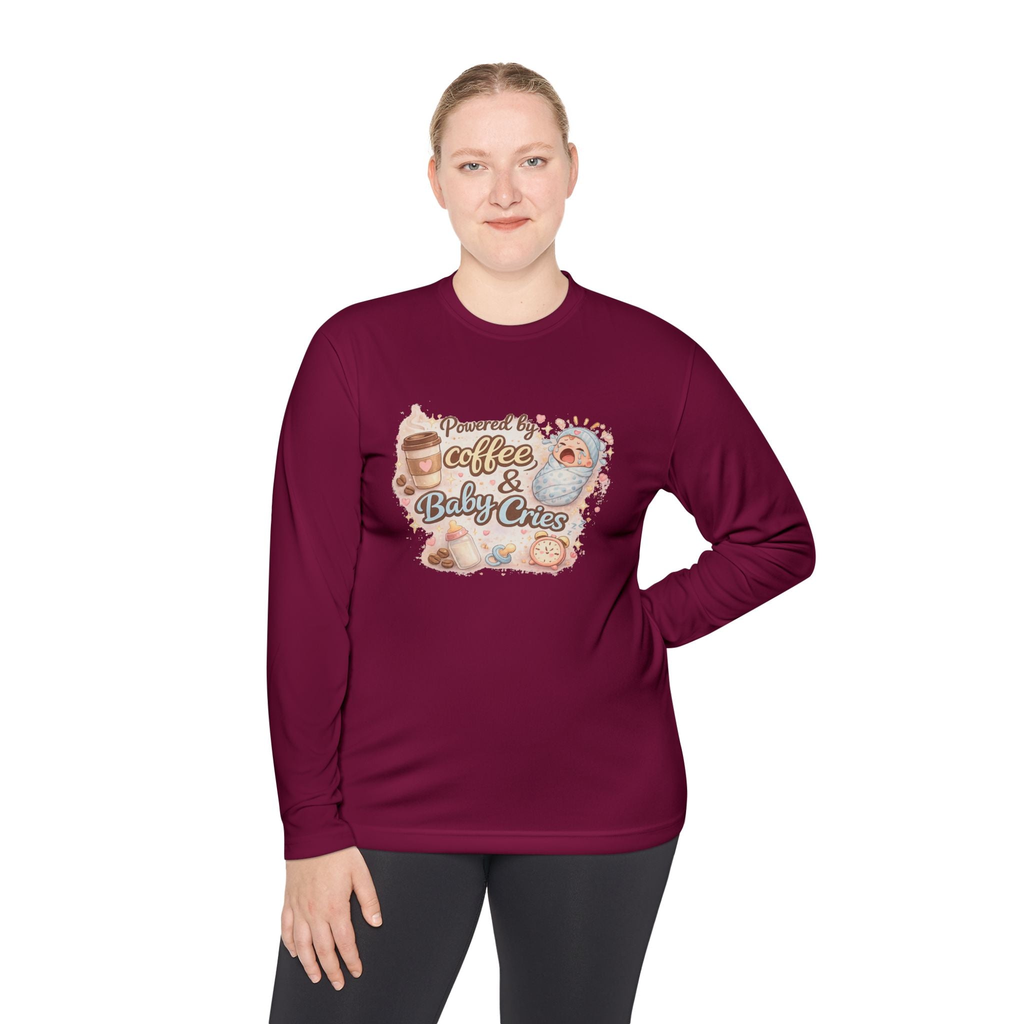 Powered by Coffee & Baby Cries – Long Sleeve