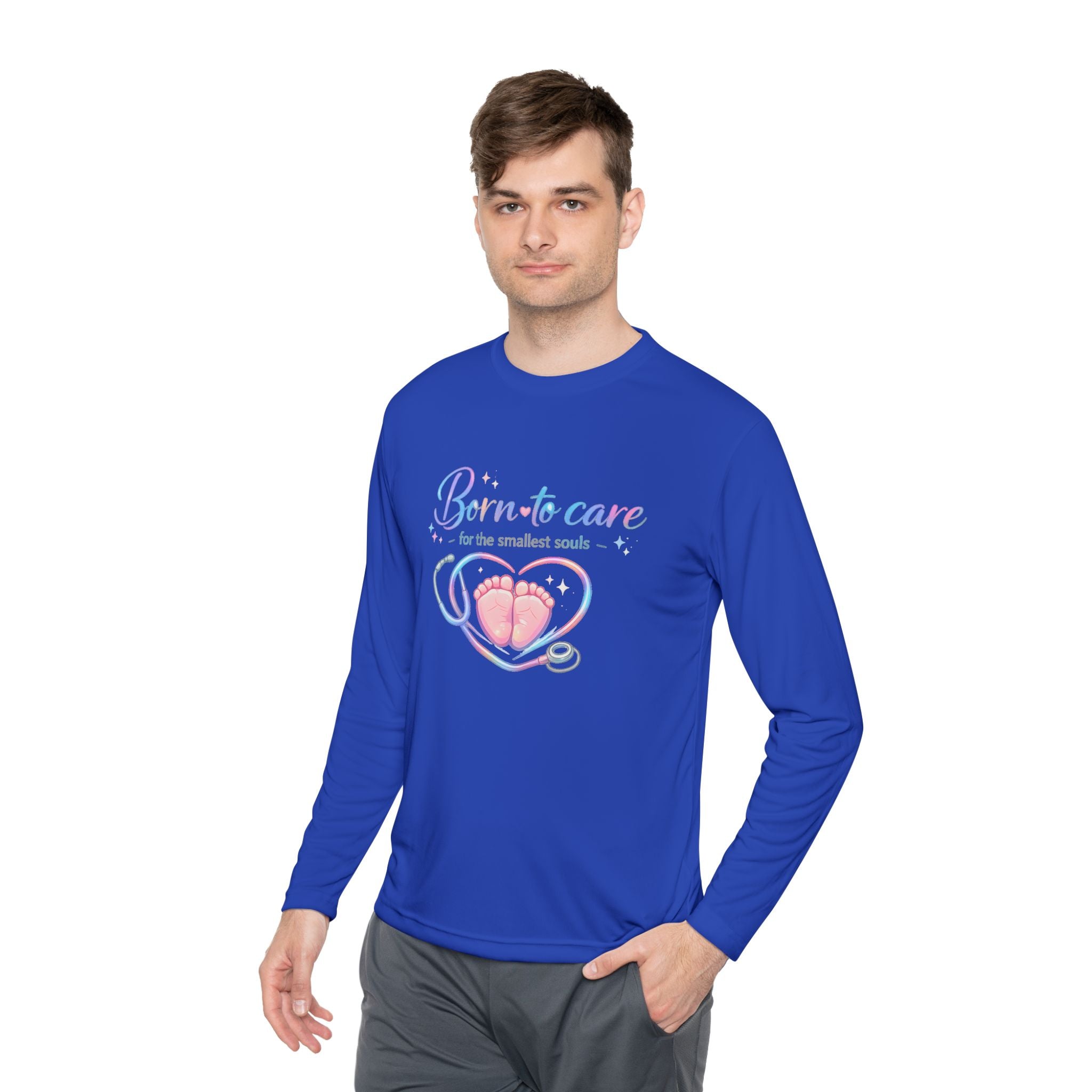 Born to Care for the Smallest Souls - Lightweight Long Sleeve Tee