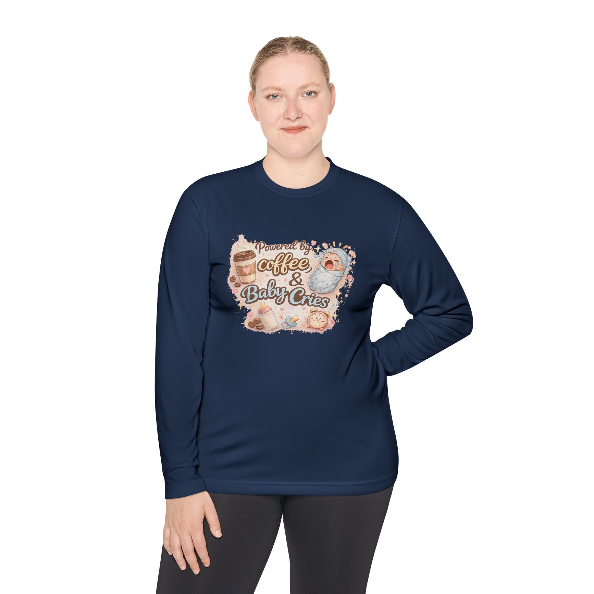 Powered by Coffee & Baby Cries – Long Sleeve