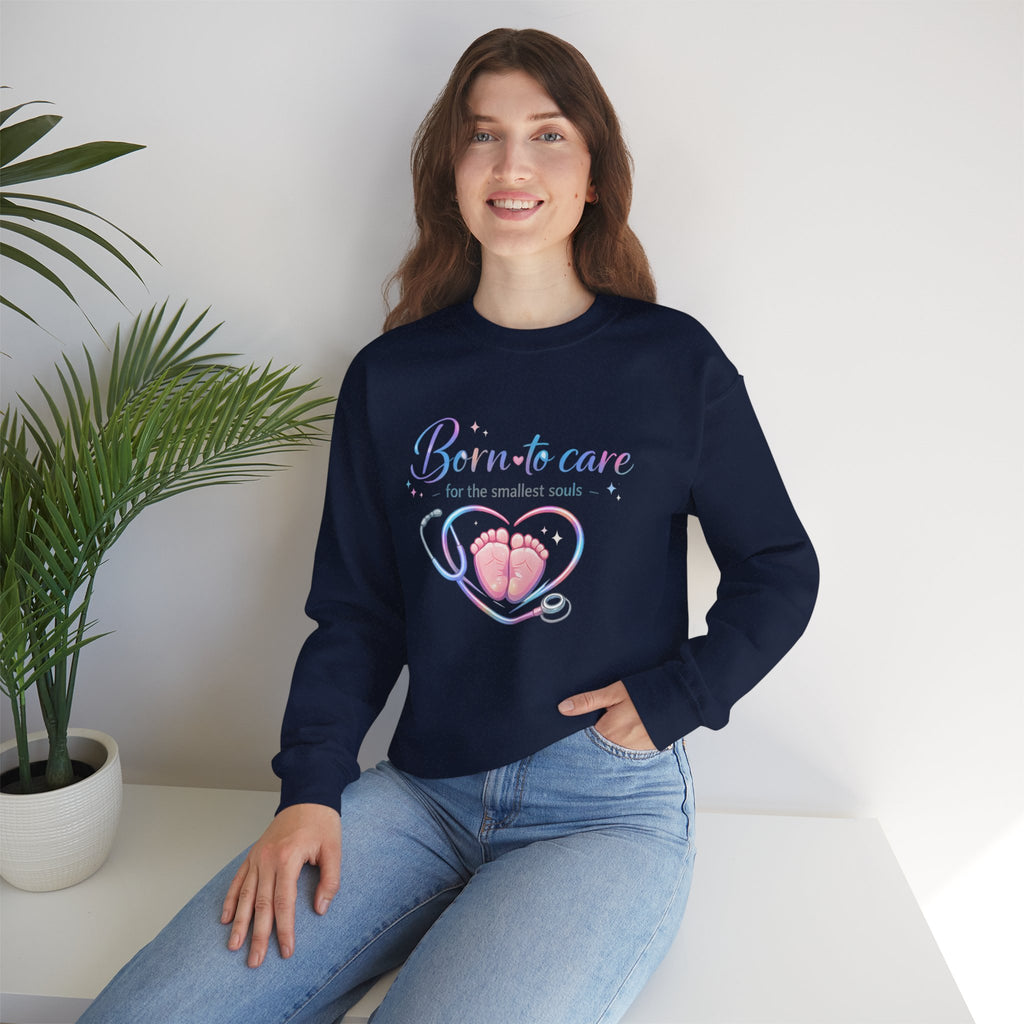 Born to Care for the Smallest Souls Crewneck Sweatshirt