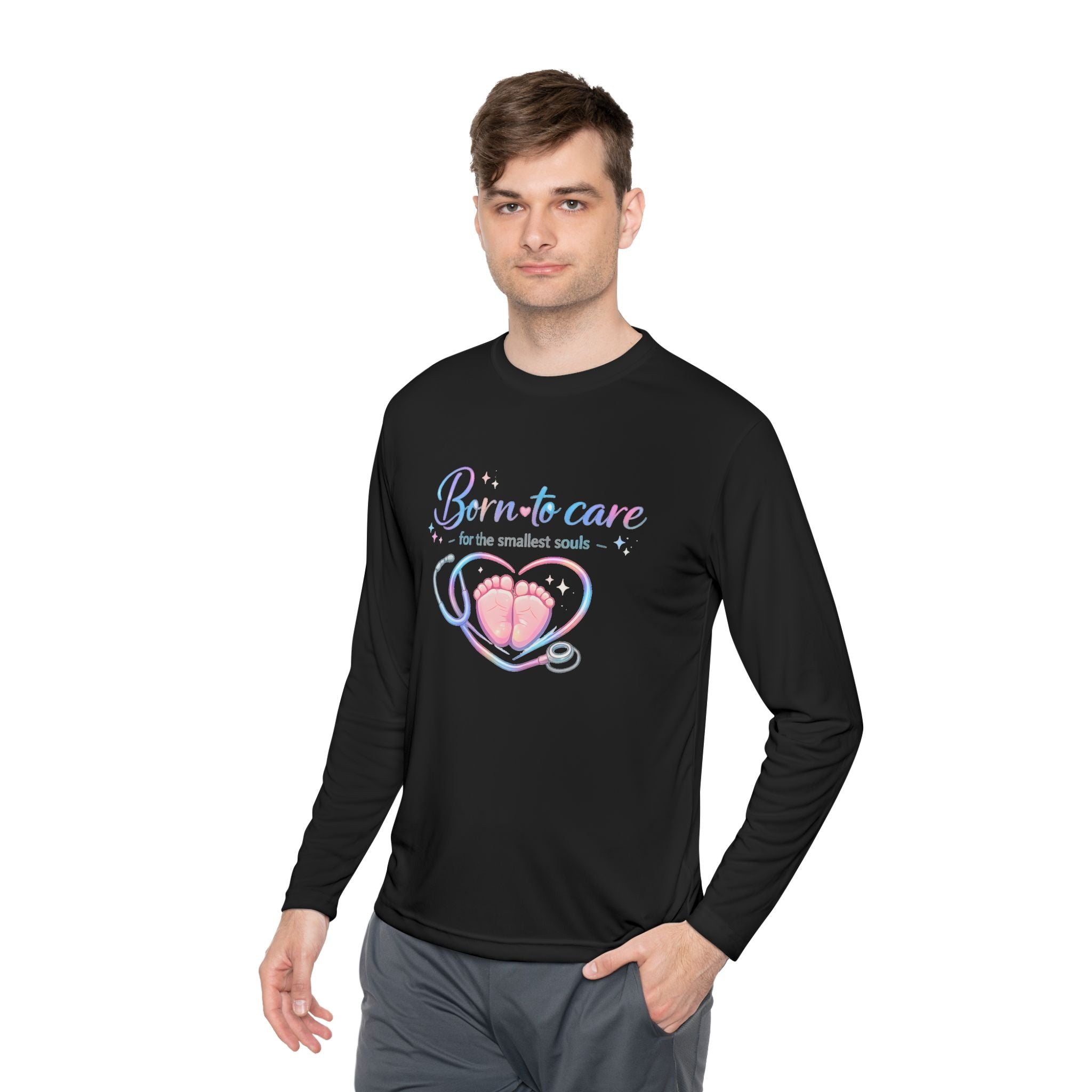 Born to Care for the Smallest Souls - Lightweight Long Sleeve Tee