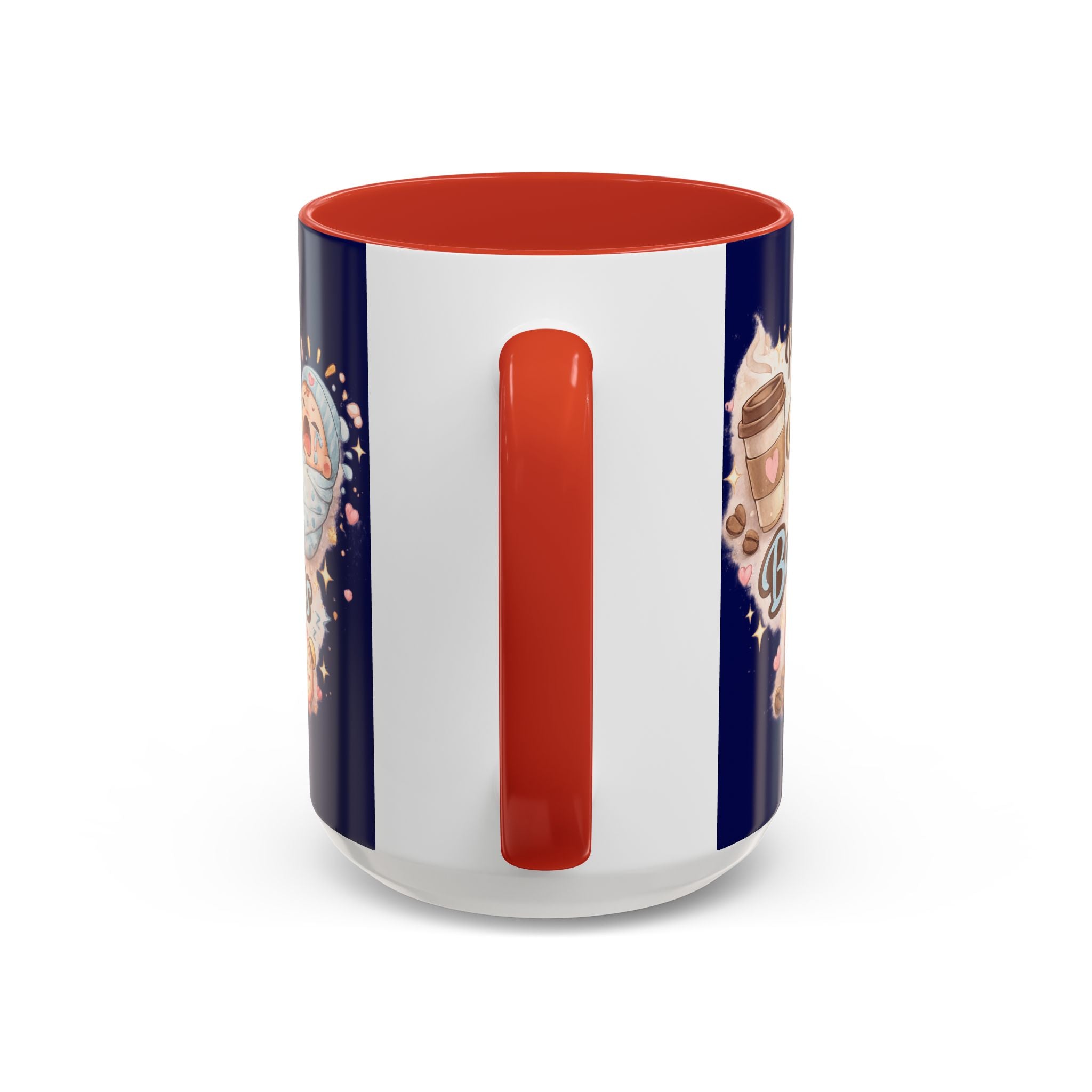 Powered by Coffee & Baby Cries Accent Coffee Mug — 11/15oz