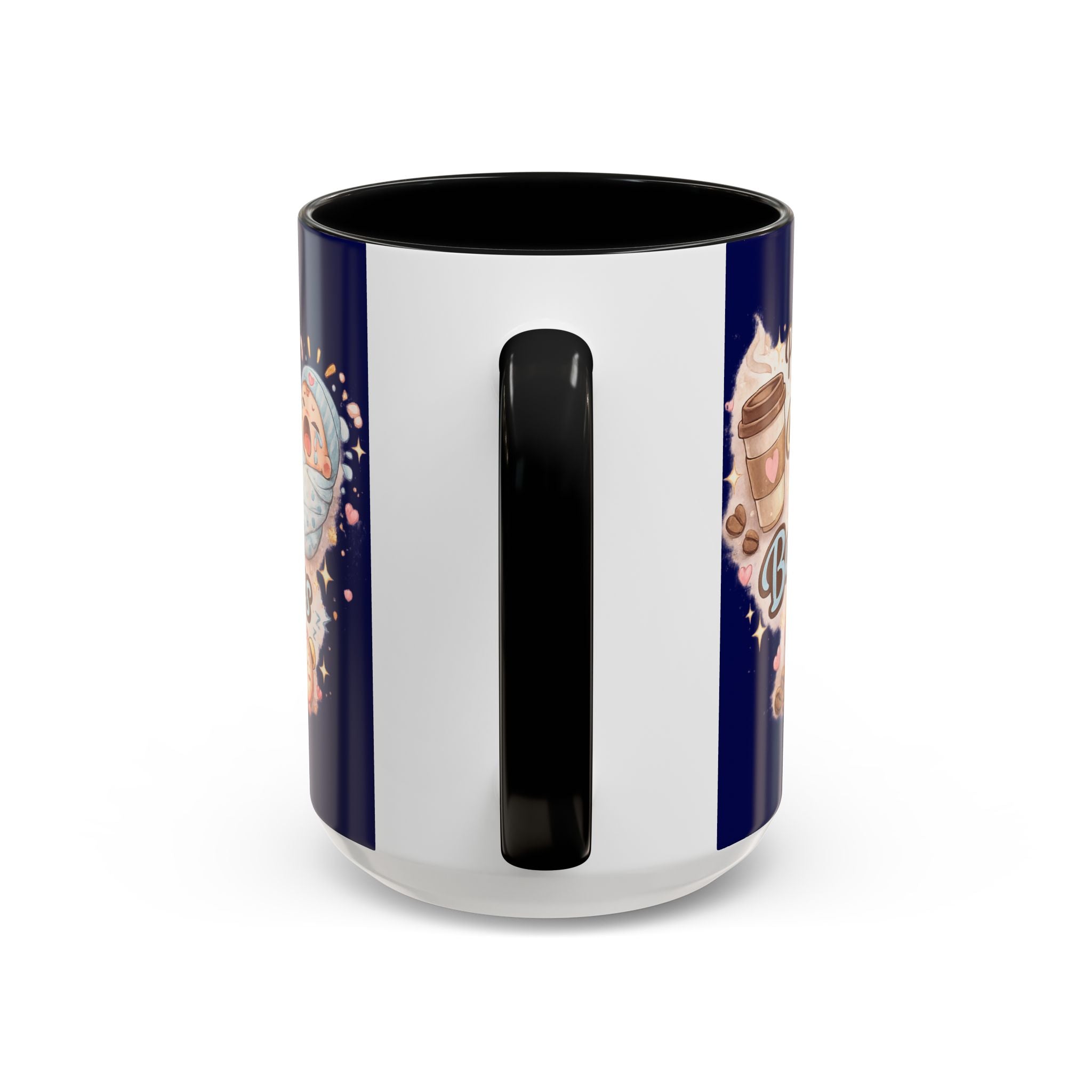 Powered by Coffee & Baby Cries Accent Coffee Mug — 11/15oz