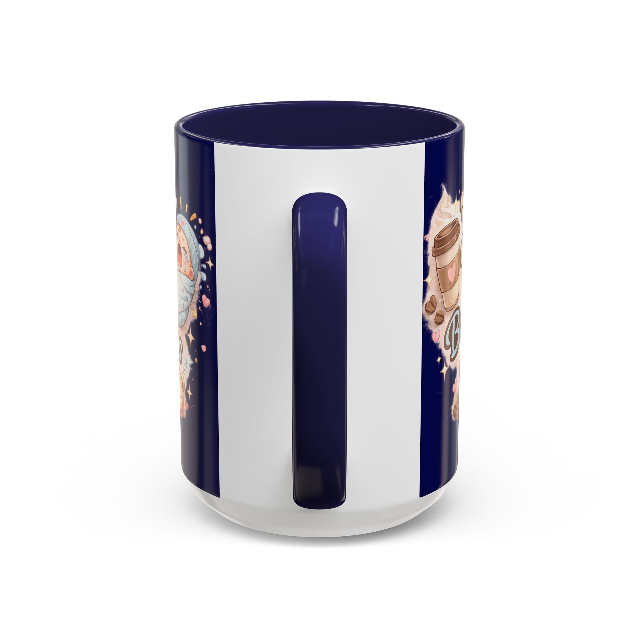 Powered by Coffee & Baby Cries Accent Coffee Mug — 11/15oz