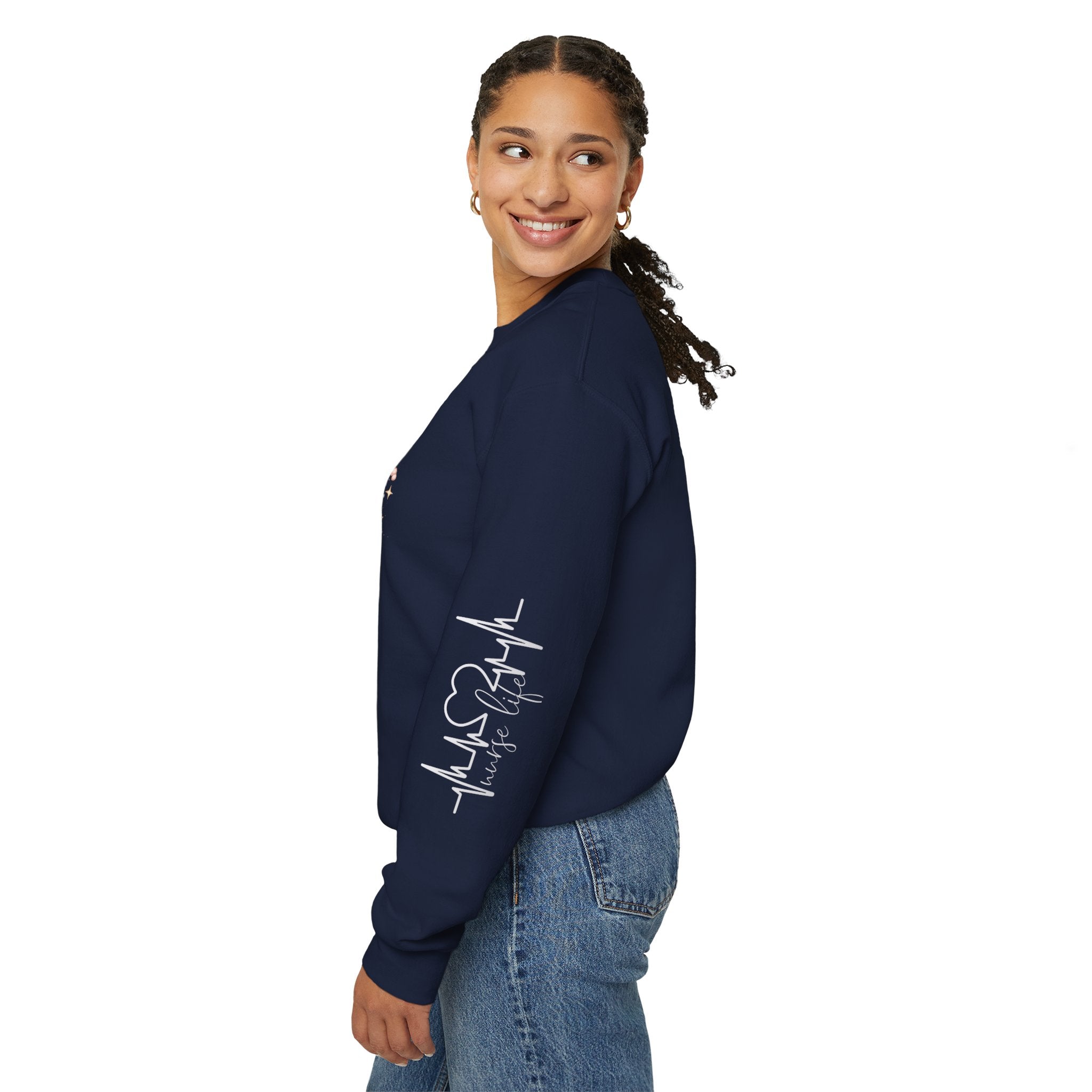 Powered by Coffee & Baby Cries Nurse Sweatshirt