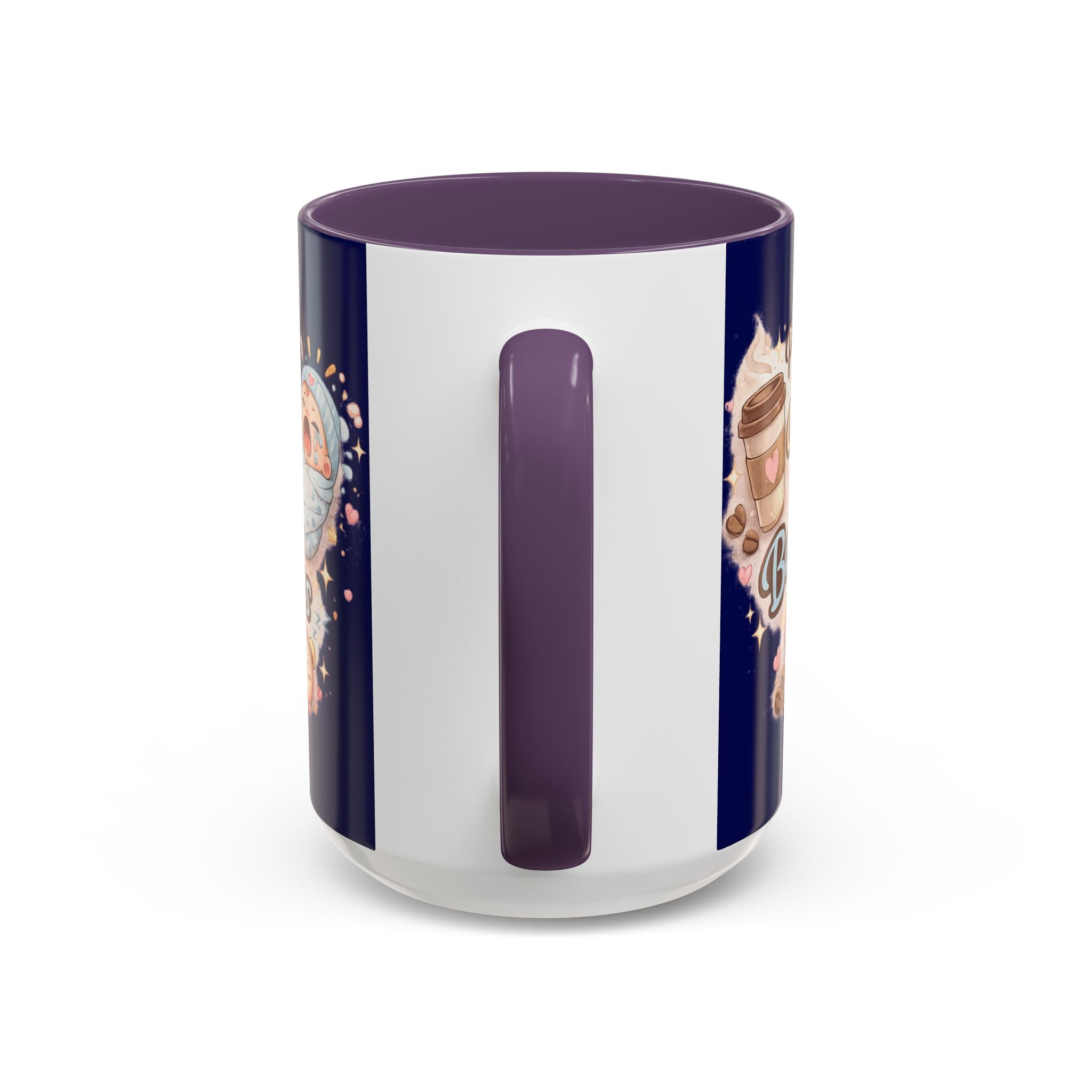 Powered by Coffee & Baby Cries Accent Coffee Mug — 11/15oz